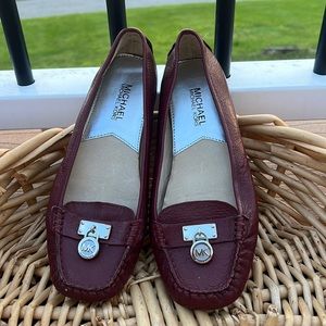 MICHAEL Michael Kors Cognac Leather Loafer Size 7.5 Woman’s Flat Shoes